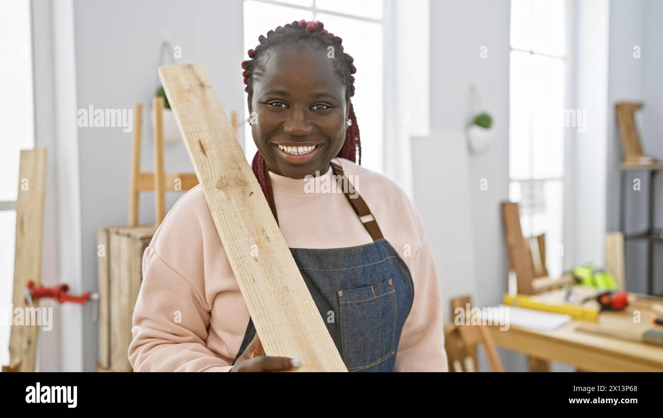 Woman braids wearing apron hi-res stock photography and images - Alamy