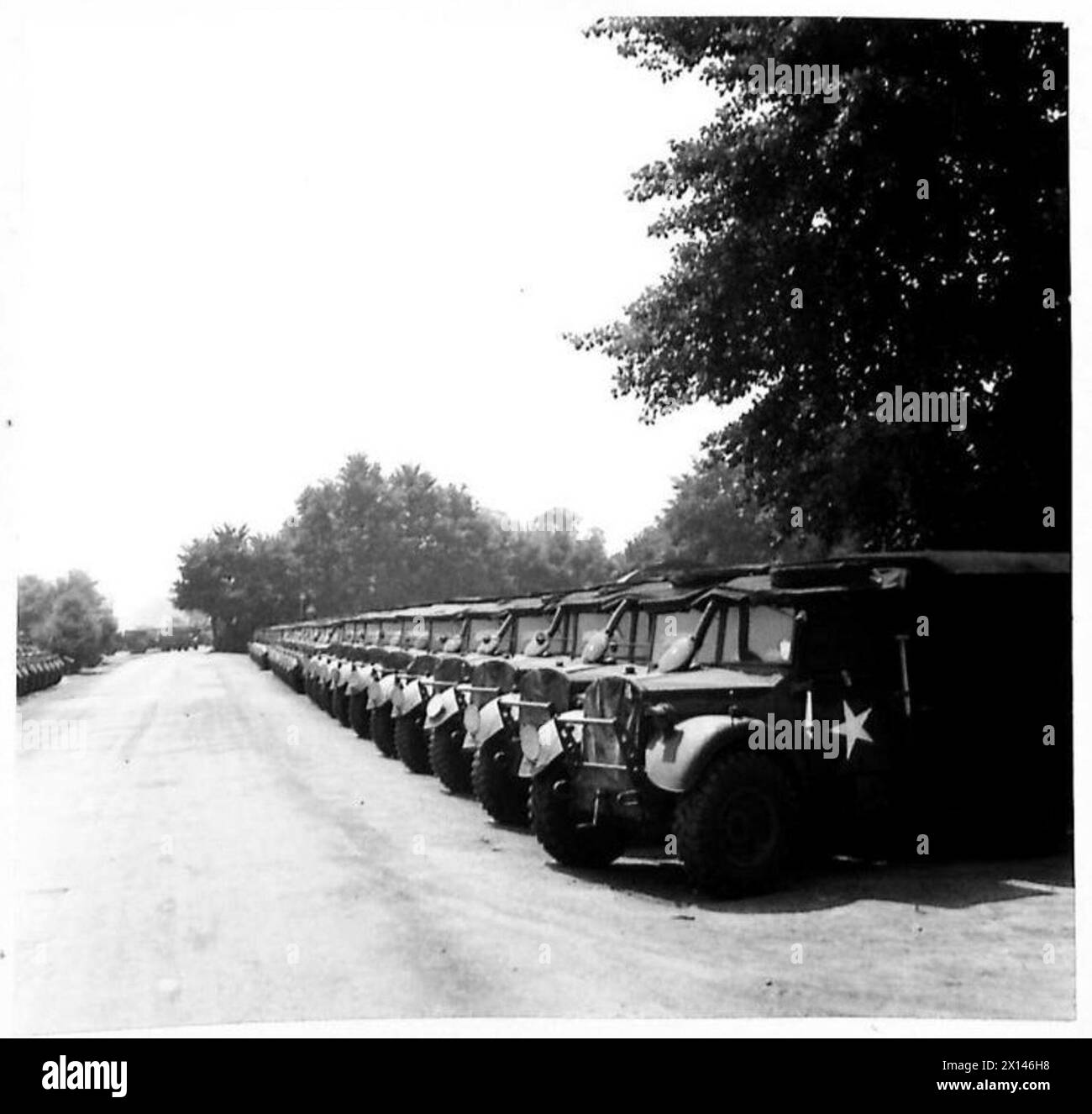SPECIAL ASSIGNMENT FOR W.S.7. - Ford 15 cwts. Laleham. No.1 V.R.D British Army Stock Photo