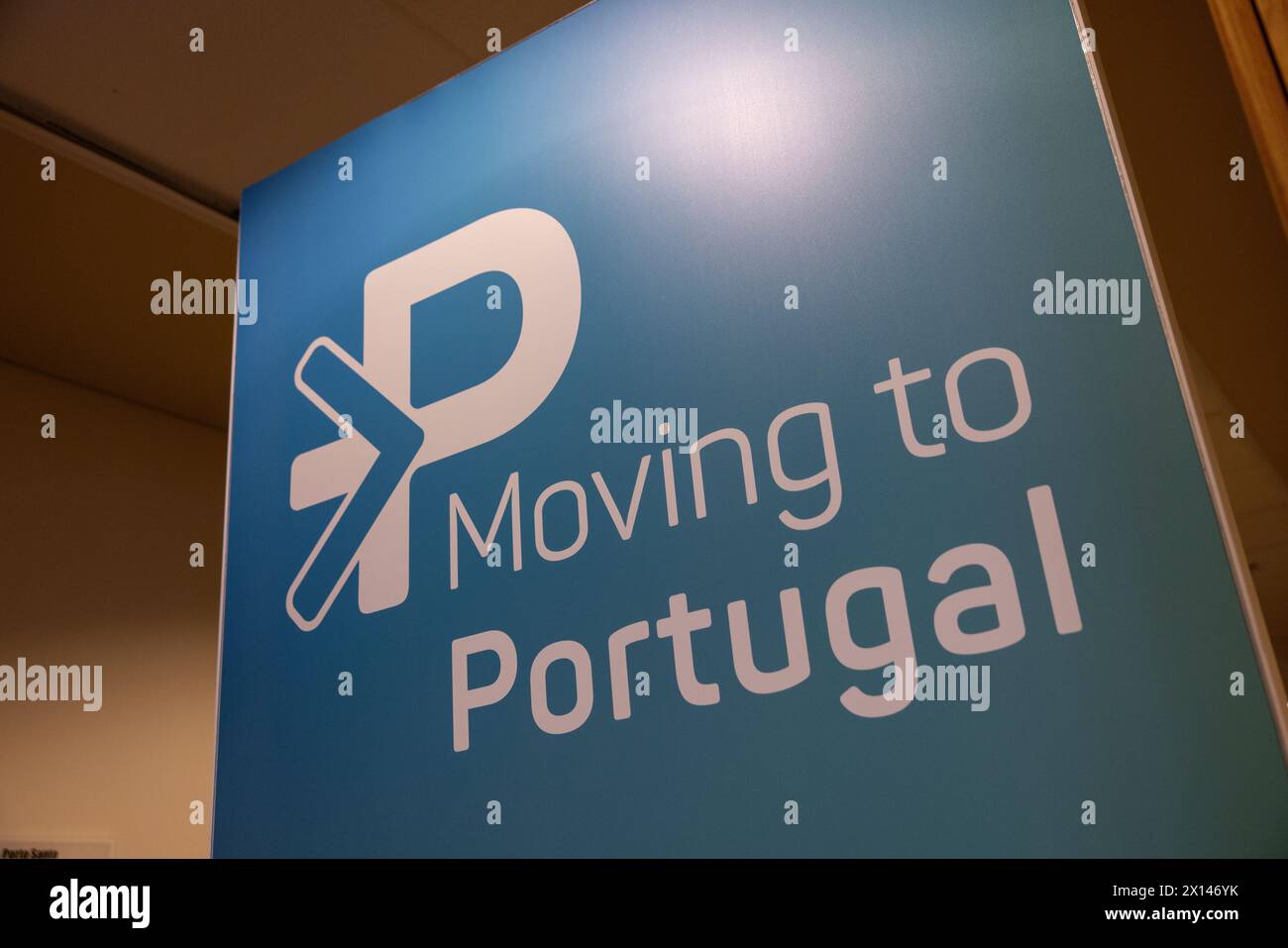 Moving to Portugal Show, providing advice about how English citizens can make the move to Portugal, held in London March 2024 Stock Photo