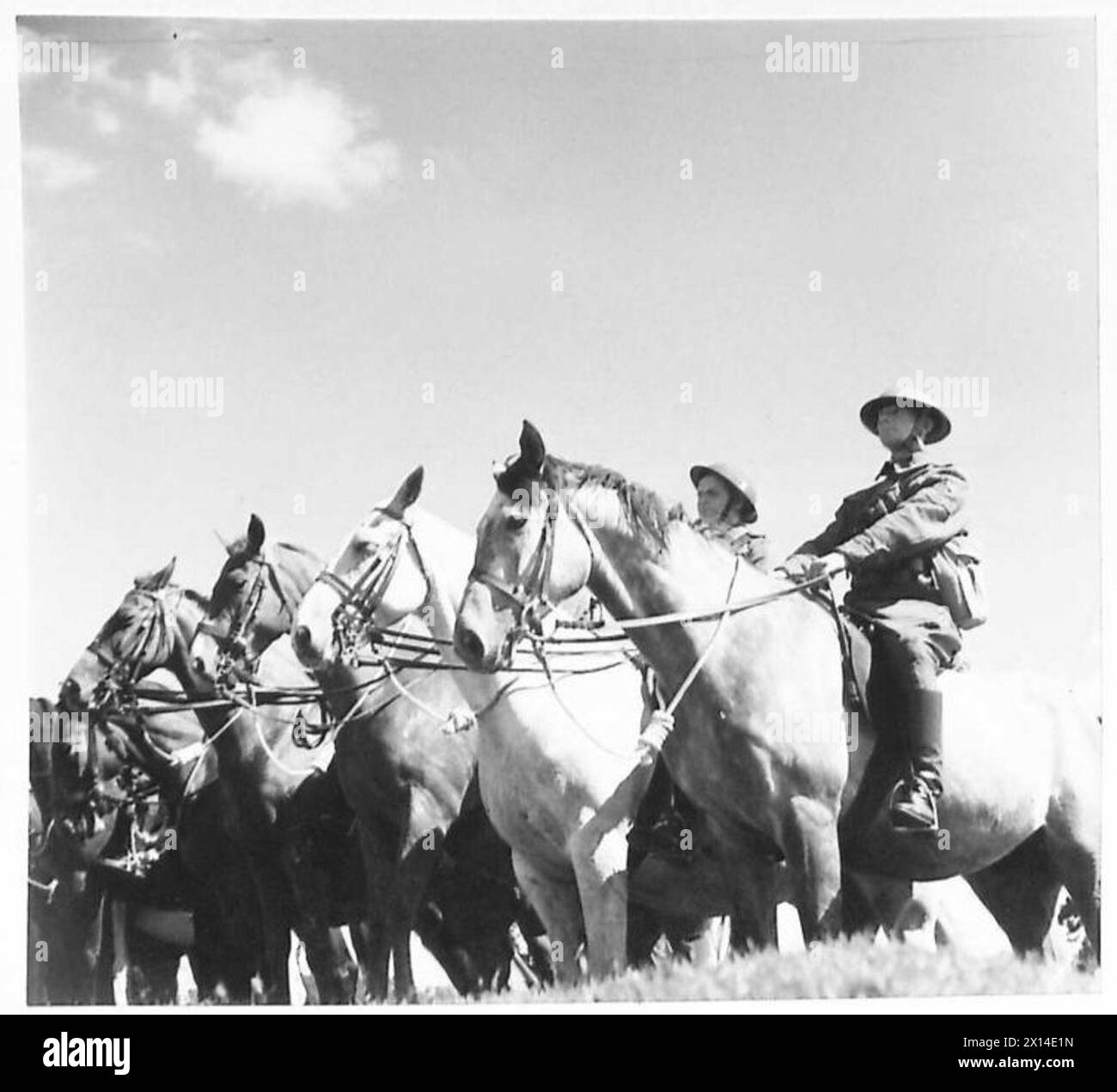 THE MOUNTED PATROL The Commanding Officer gives instructions to the