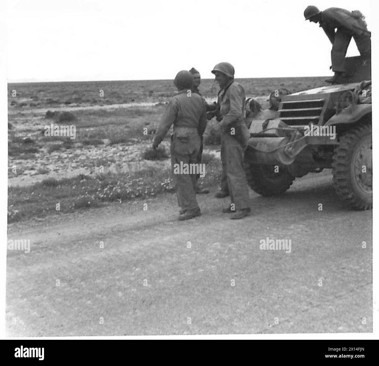 THE GREAT NORTH AFRICAN MEETING AMERICAN UNITS LINK UP WITH THE EIGHTH