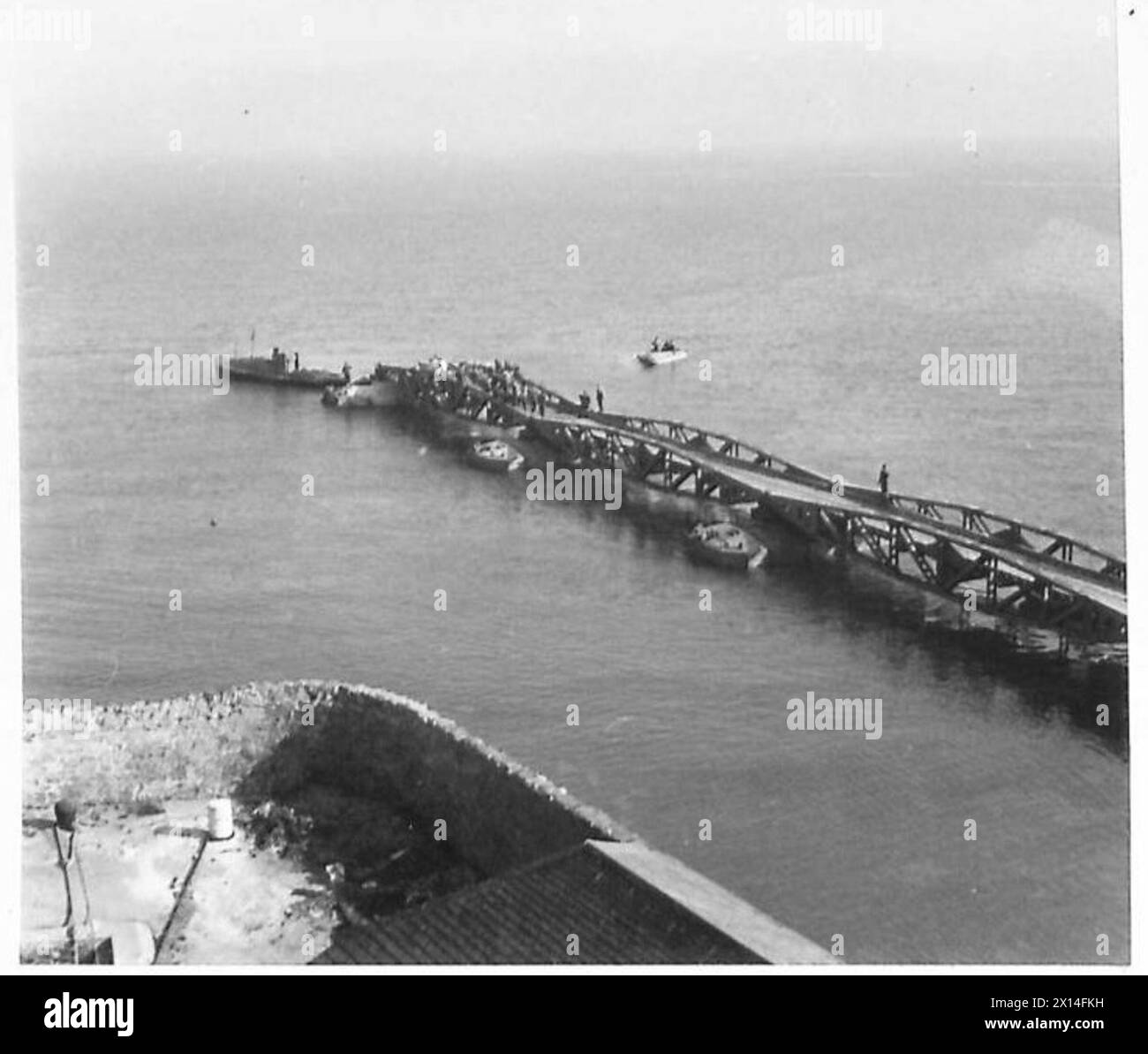 SPECIAL FOR TN. 5 - Landing of shore float ramp showing various ...