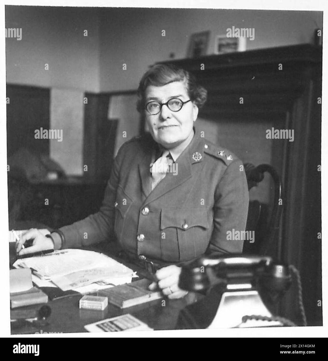 Chief Commander I.C. Hollis, Commandant of the ATS Signals Training ...