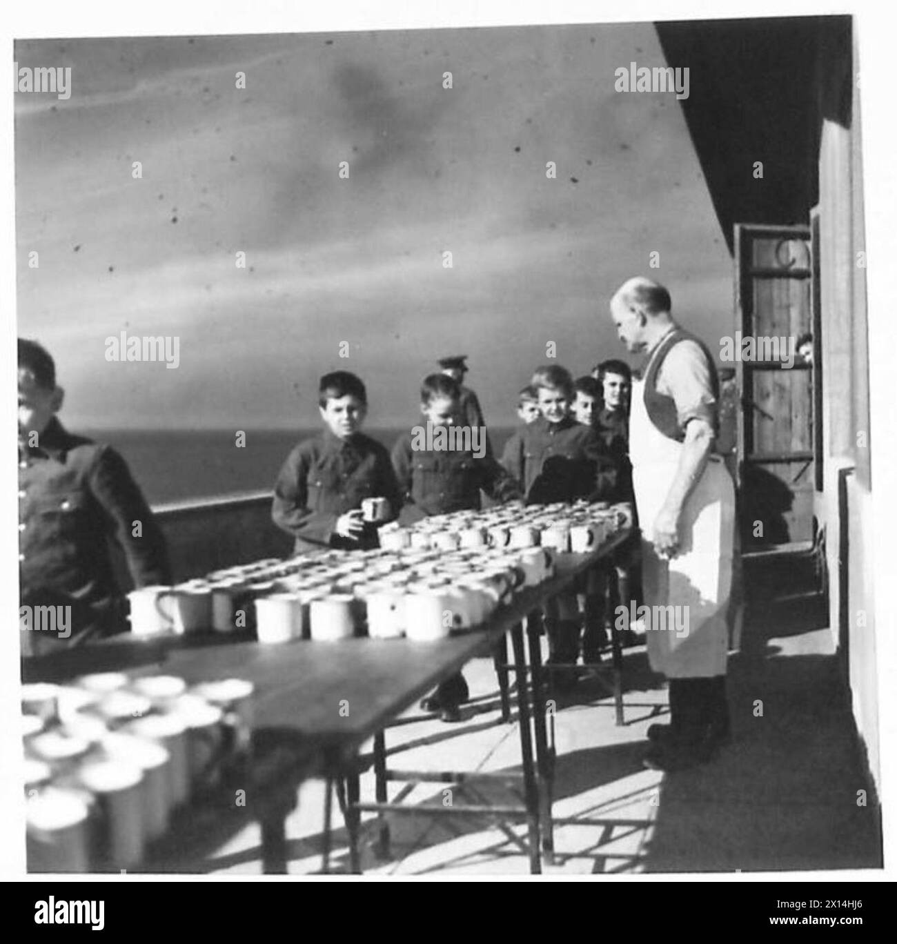 Boys at the Duke of York's Royal Military School receive their daily ...
