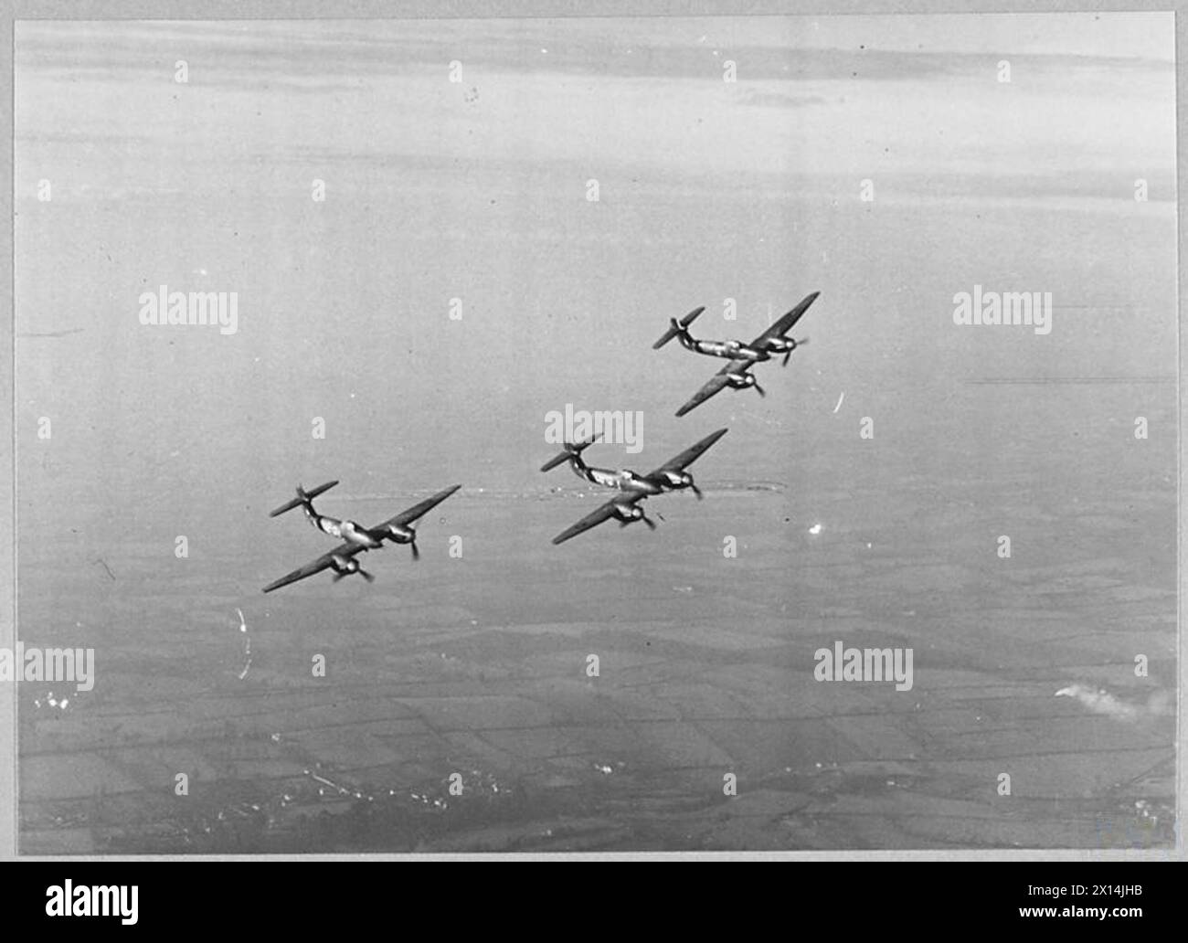 WESTLAND 'WHIRLWINDS' - 4994 Whirlwinds in flight Royal Air Force Stock Photo