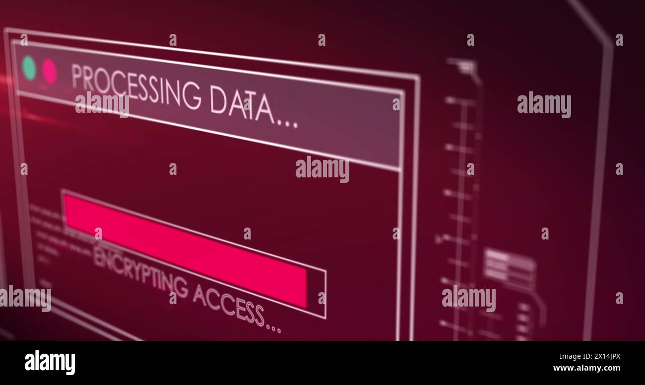 Image of data processing text over screen Stock Photo - Alamy
