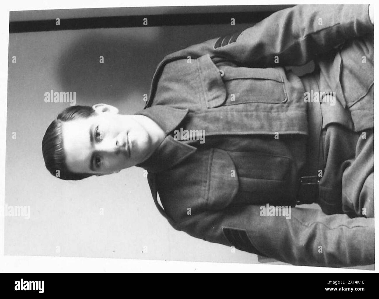 Sergeant Bryan of the British Army is depicted in a formal portrait by ...