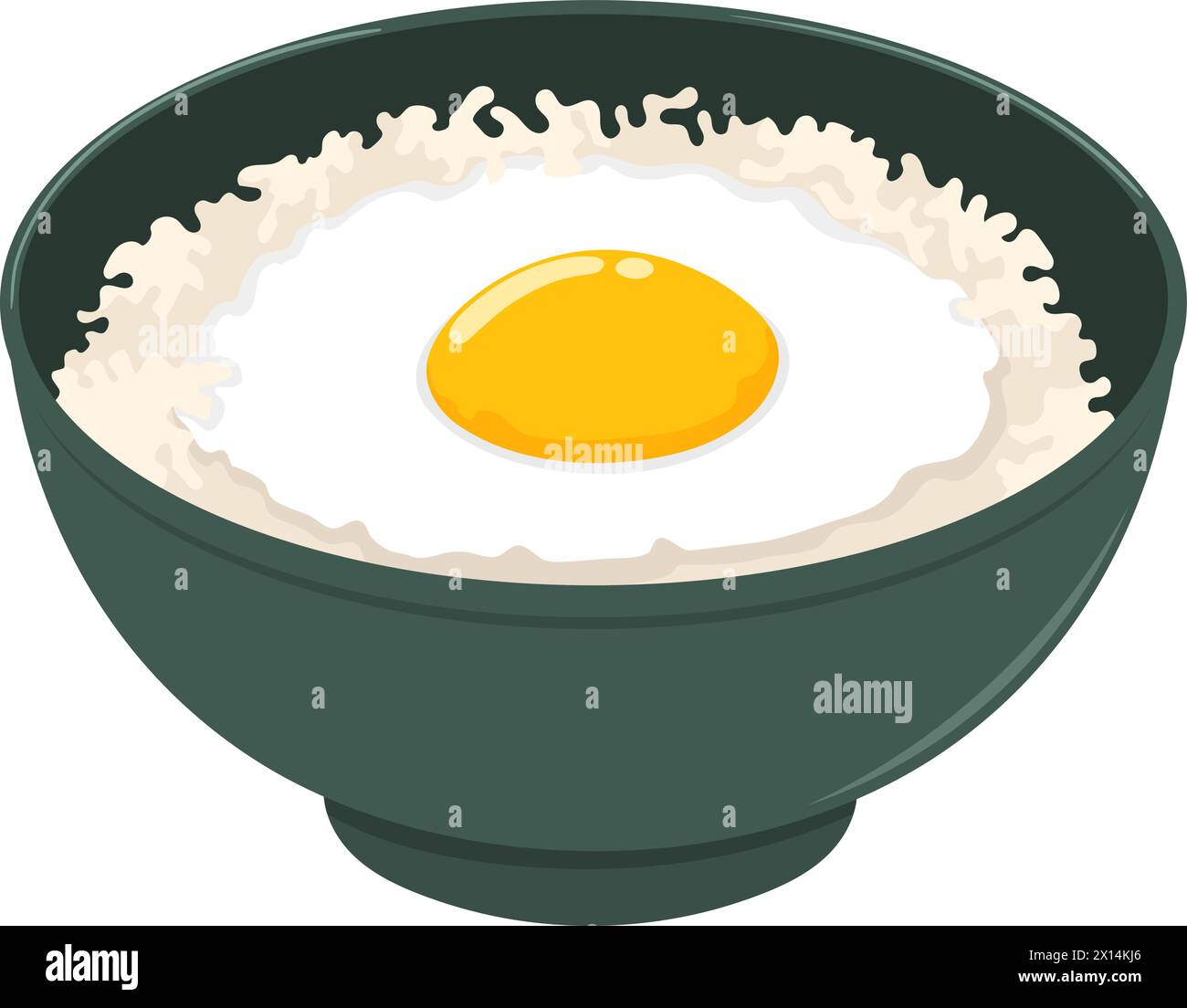 How to make egg fried rice Stock Vector Images - Alamy