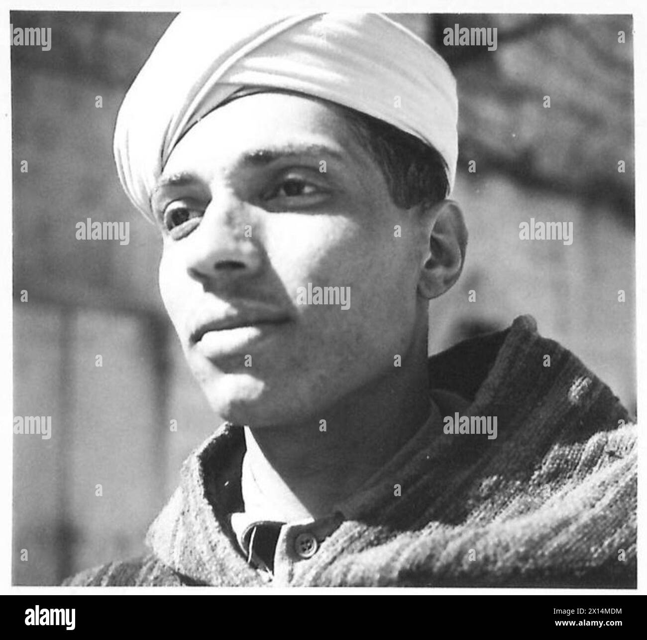 FIFTH ARMY FRENCH SECTOR VARIOUS A Goumier of the 2nd Goum Moroccan Regiment British