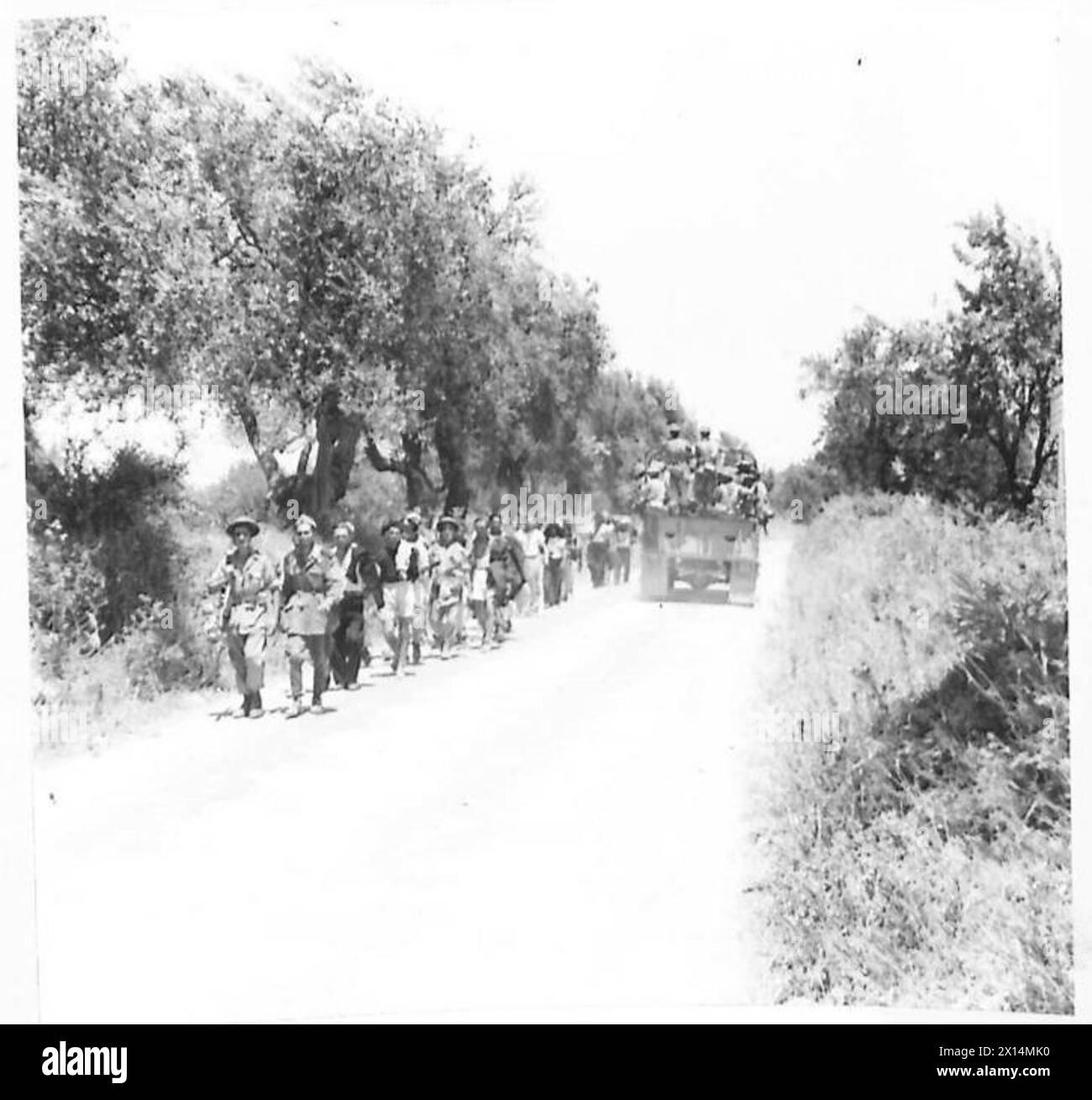 THE FALL OF AUGUSTA - Italian prisoners leaving Augusta as our troops ...