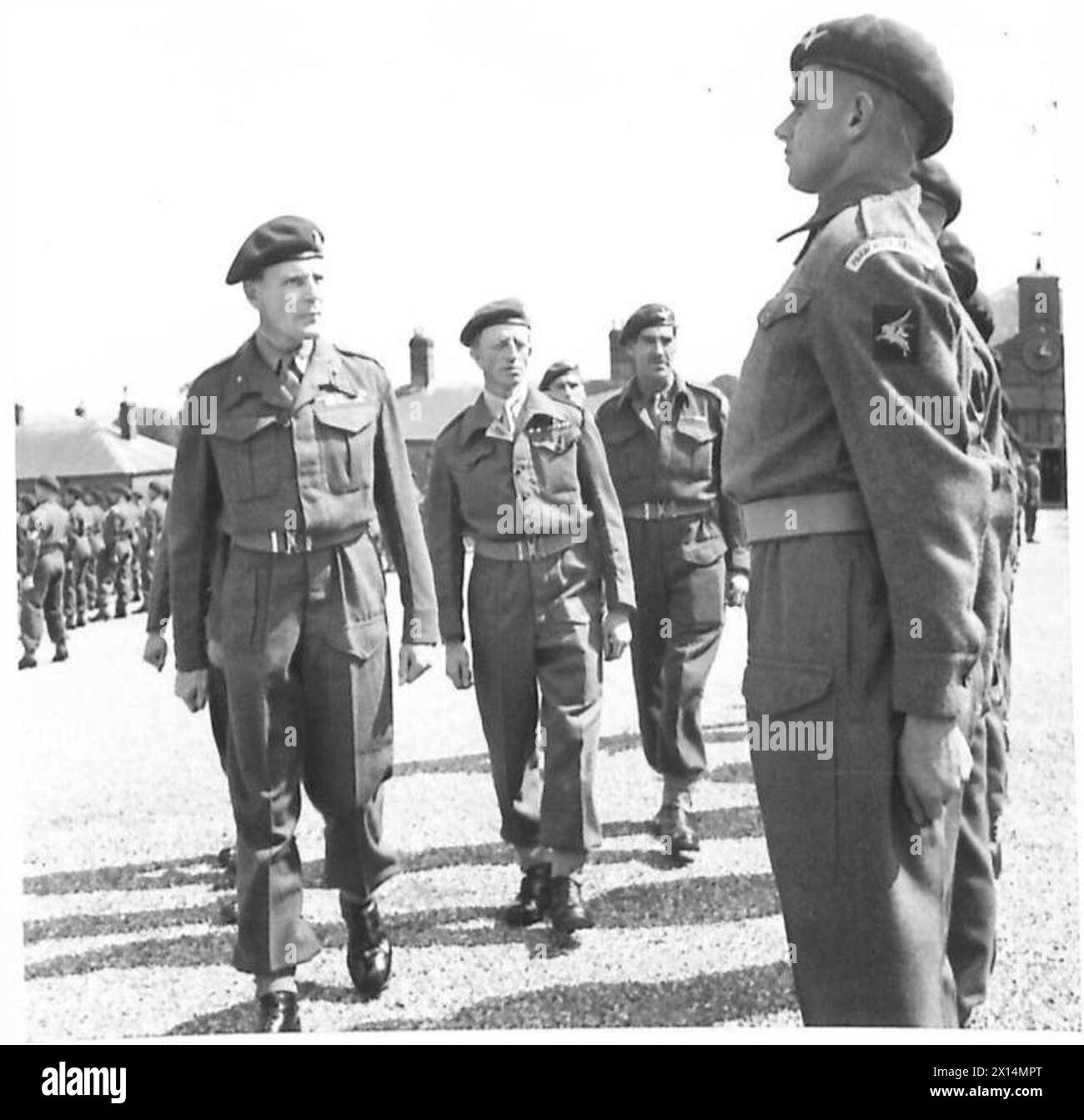 PASSING OUT PARADE NO.1 PARACHUTE REGIMENT, I.T.C. Closeup of