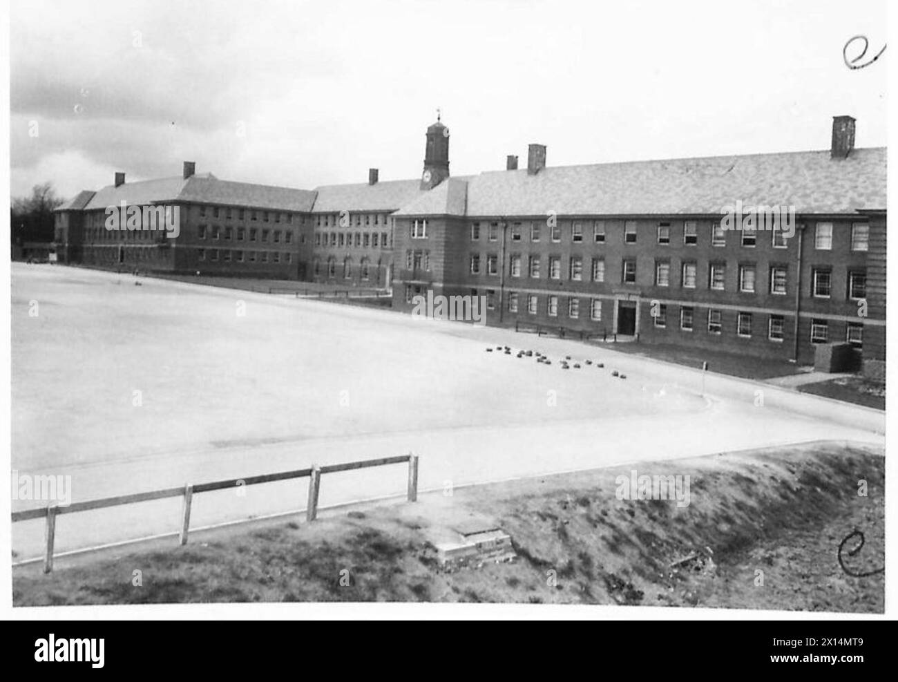 PUBLIC BUILDINGS : CATTERICK CAMP - Exterior view of men's quarters of ...