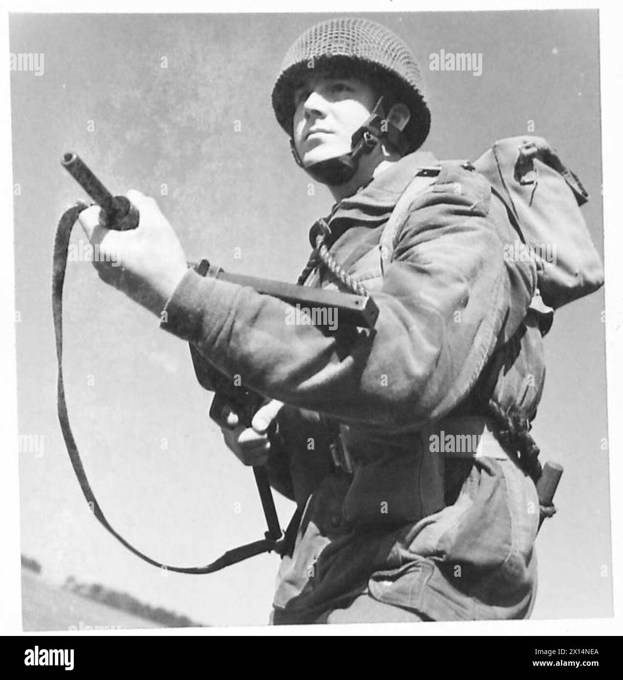 negative - Pictures of a parachutist , Pte.Roland Smith, taken to ...