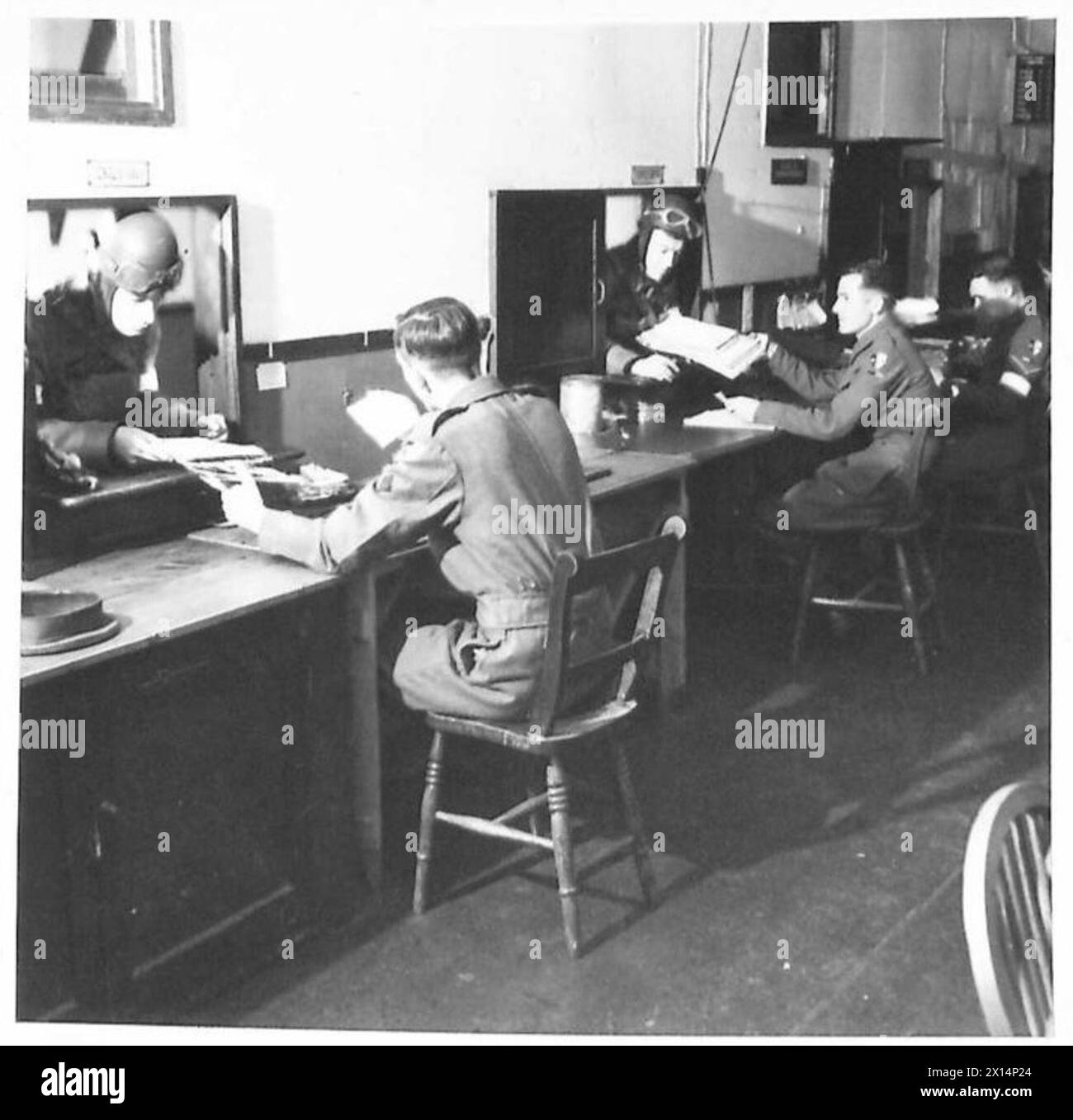Despatch Ops Room Dispatch counter Black and White Stock Photos & Images - Alamy
