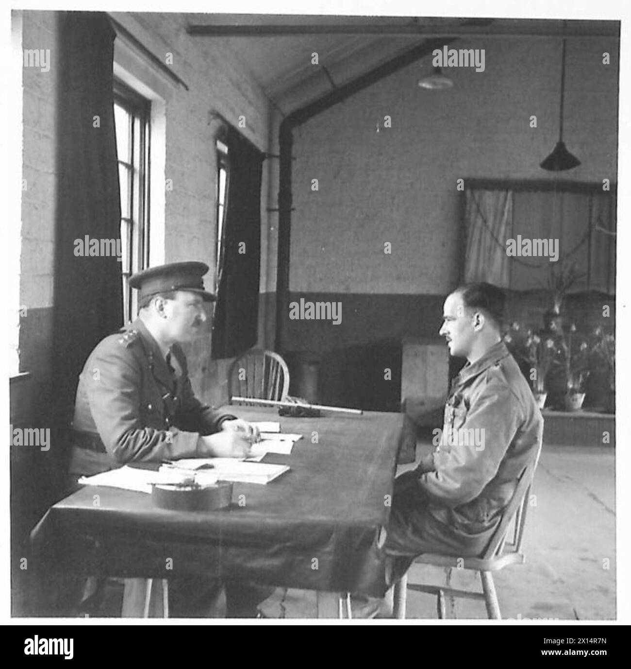 Patrol officer interview Black and White Stock Photos & Images - Alamy