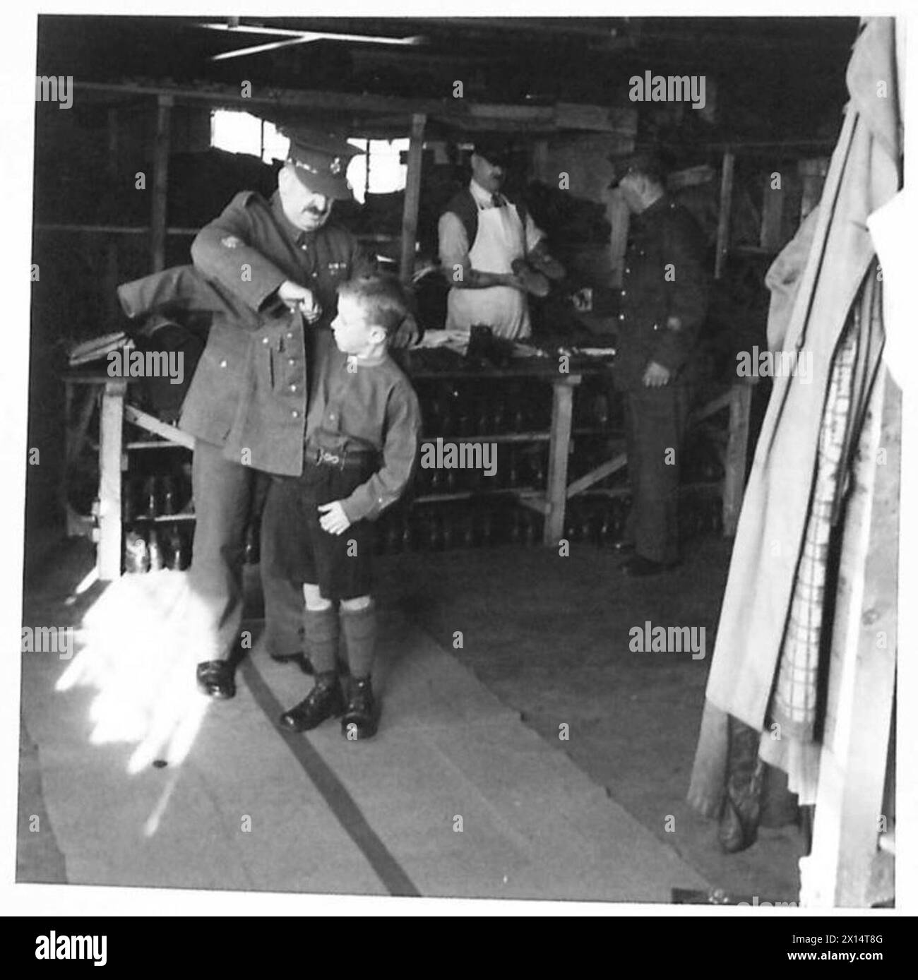 THE DUKE OF YORK'S ROYAL MILITARY SCHOOL - The new boy is fitted out ...