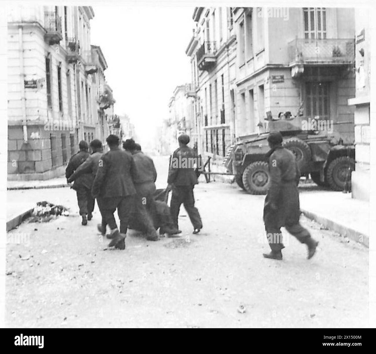 GREECE THE FINAL MOPPING UP IN ATHENS E.L.A.S. prisoners carrying