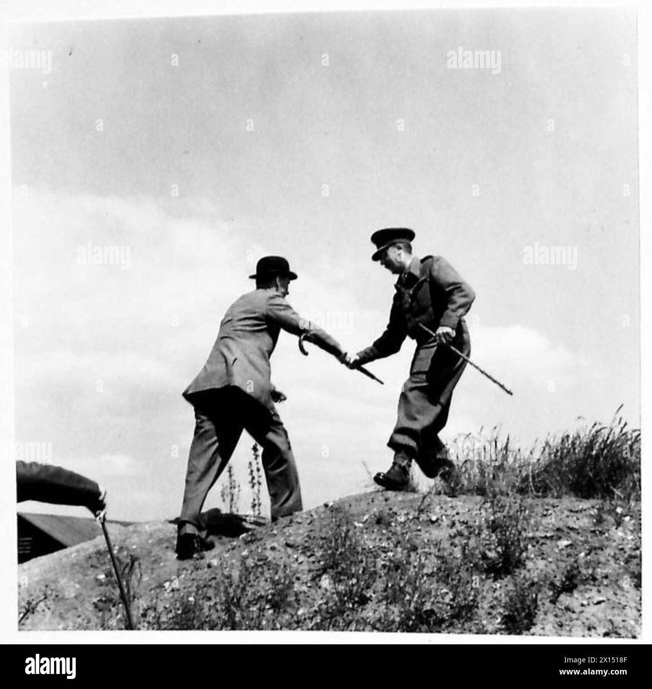 David Margesson Field observation point Black and White Stock Photos & Images - Alamy