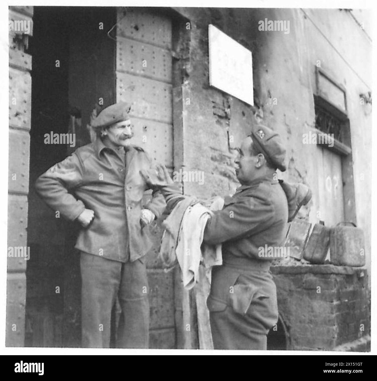 EIGHTH ARMY PERSONALITIES - CQMS A.H. Taylor (HQ 10 Indian Division) of