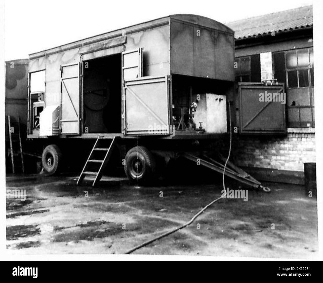 MOBILE DRY CLEANING PLANT Exterior of a mobile dry cleaning plant
