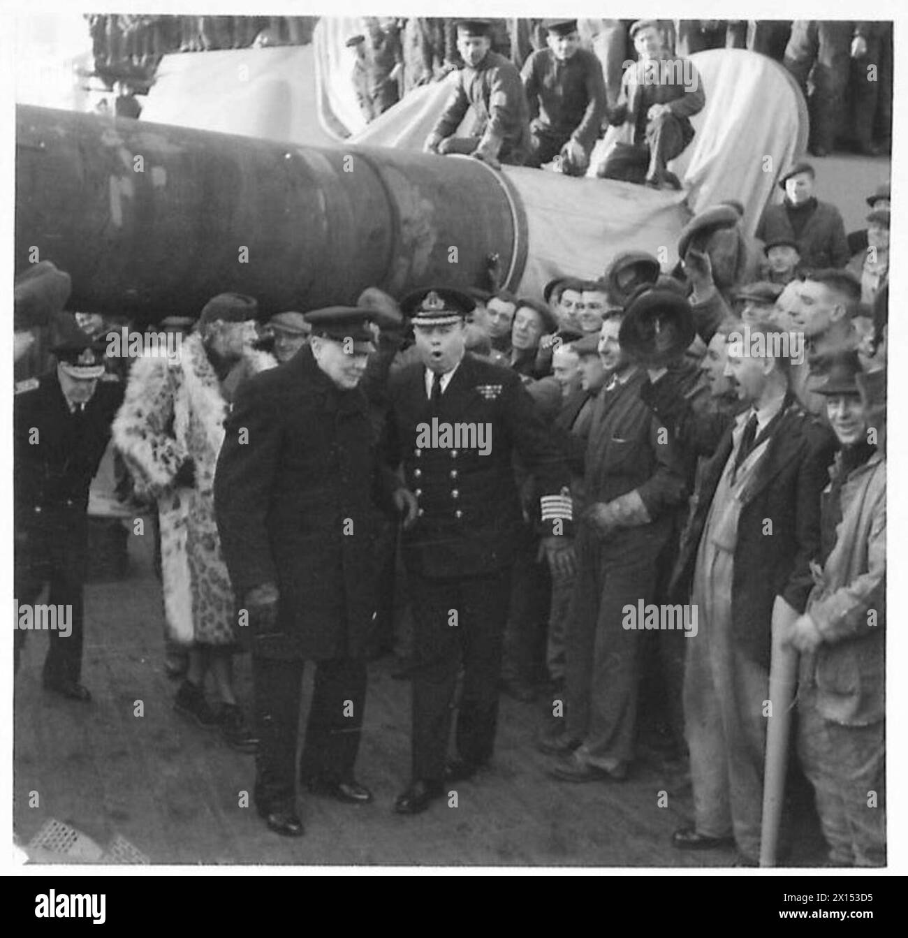 MR. CHURCHILL'S TOUR Mr. Churchill, followed by Mrs. Churchill