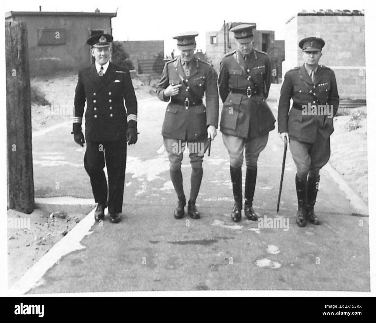 Commander Broun, General Eastwood, Major General Sinclair, and a ...