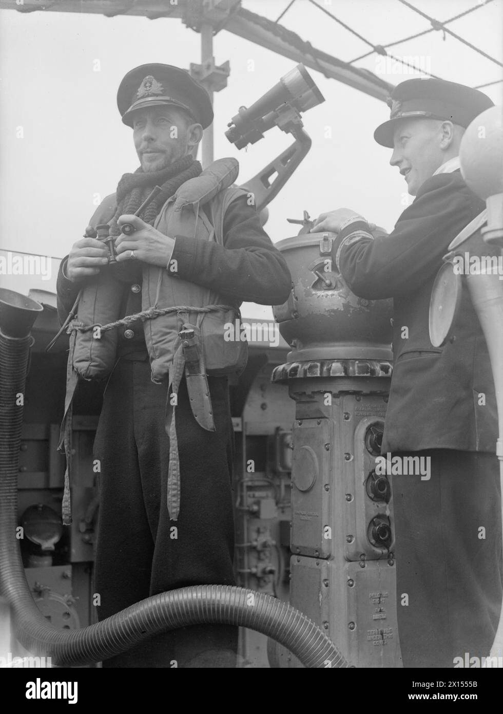 The commanding officer of HMS Hind, Lieutenant Commander R.W. Keymer ...