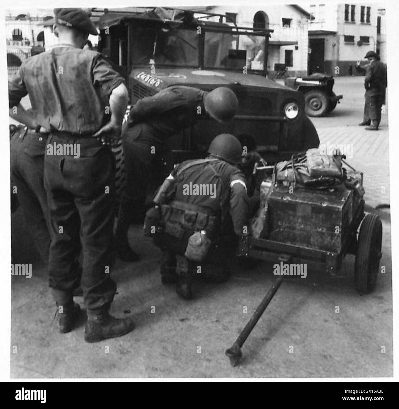 American troops 34th infantry Black and White Stock Photos & Images - Alamy
