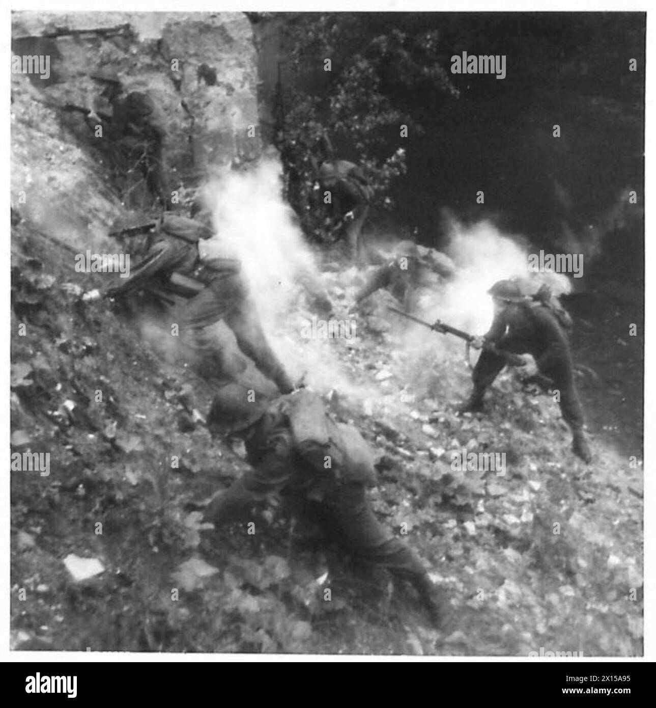 ADVANCED TRAINING UNDER BATTLE CONDITIONS Having crossed a stream