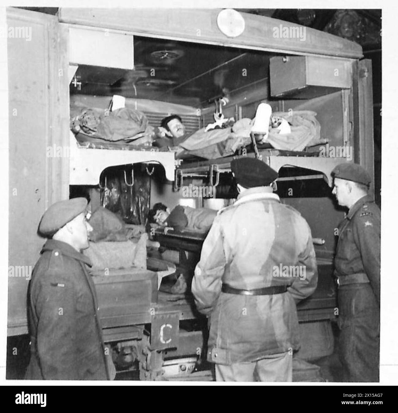 Field-Marshal Montgomery speaks with freed wounded men of the 6th ...