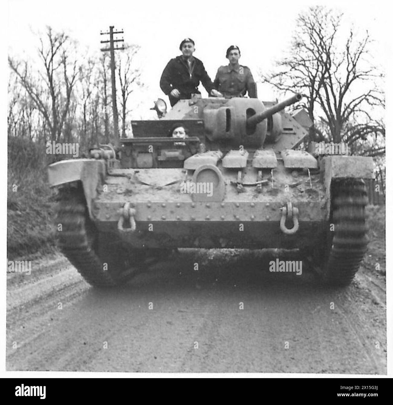 THE WEST YORKSHIRE REGIMENT RAC A Covenanter tank rumbles along a
