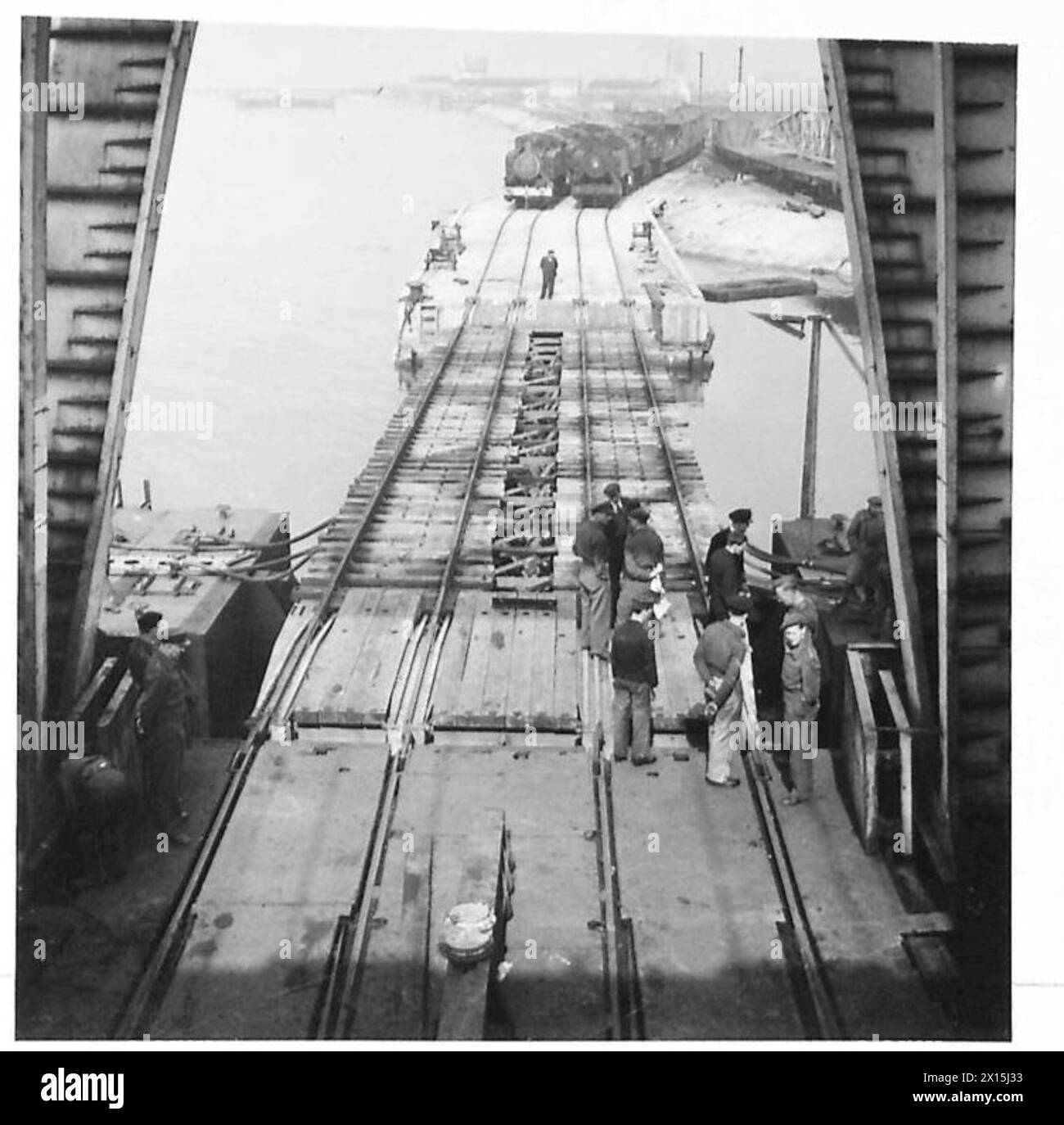 Sea Train Ramp Complete layout Black and White Stock Photos & Images - Alamy