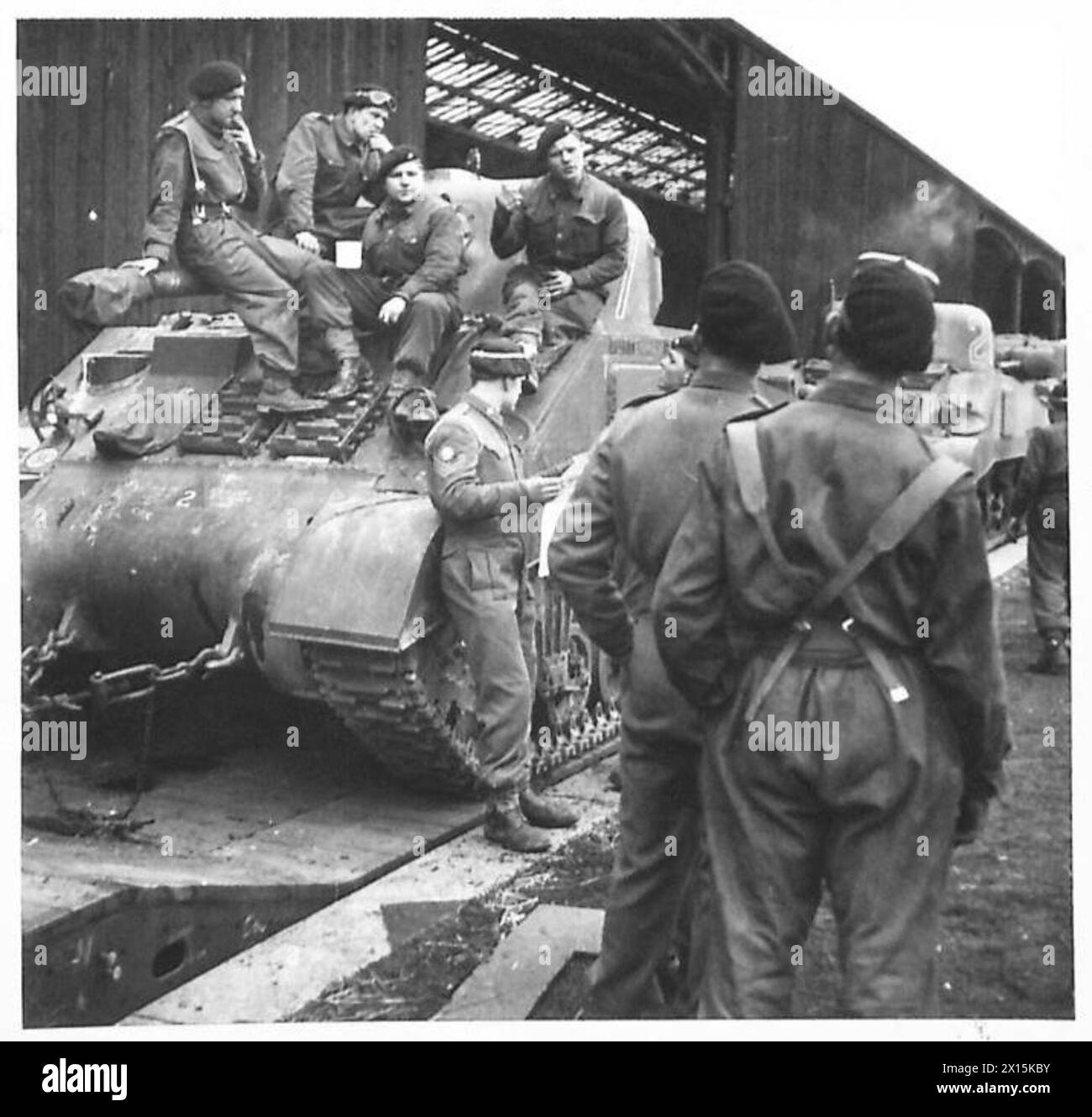 PREPARATIONS FOR SECOND FRONT AN ARMOURED BRIGADE'S MOVEMENT TRAINING