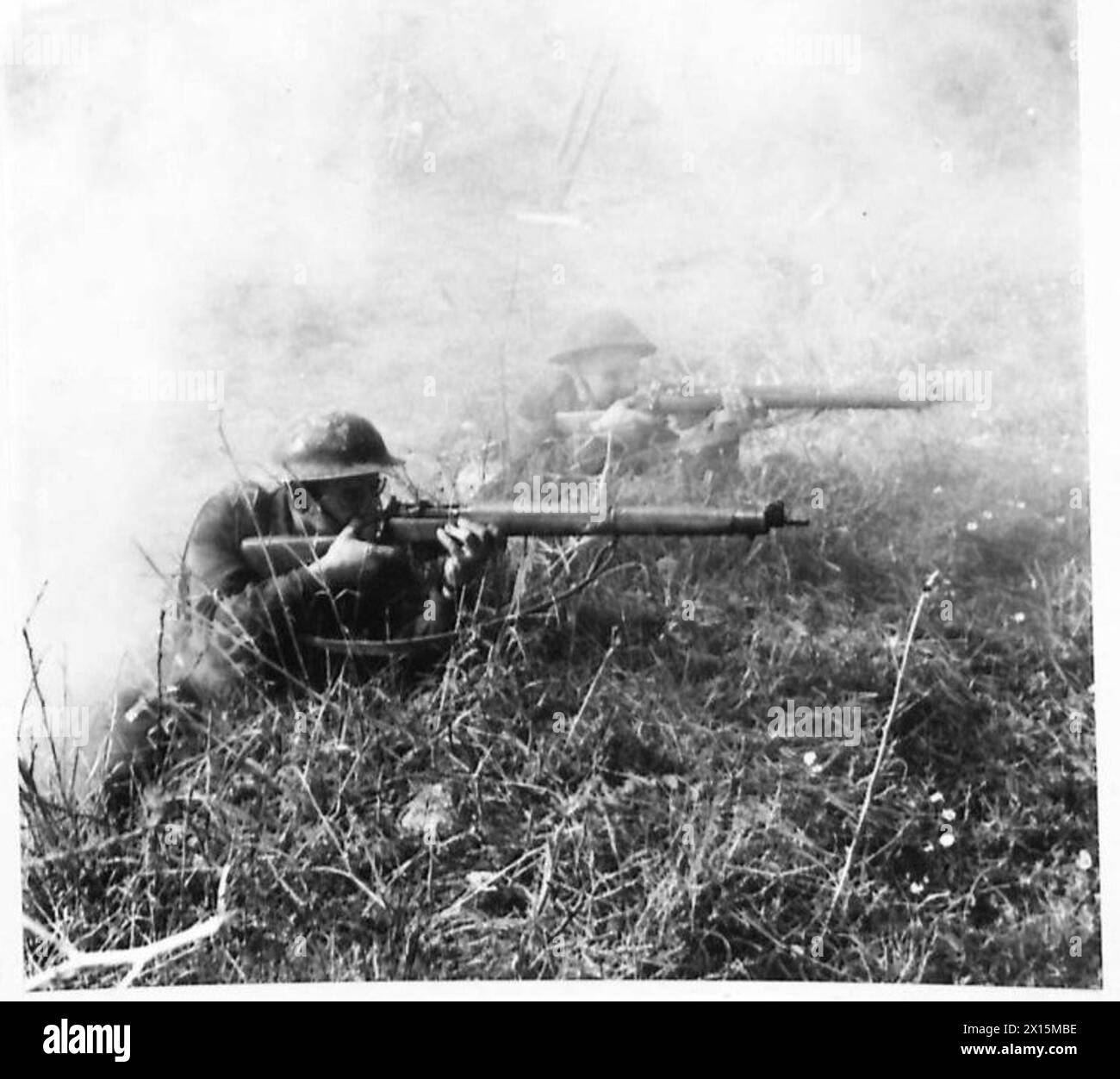 ITALY EIGHTH ARMYSTREET FIGHTING SCHOOL Riflemen firing through the