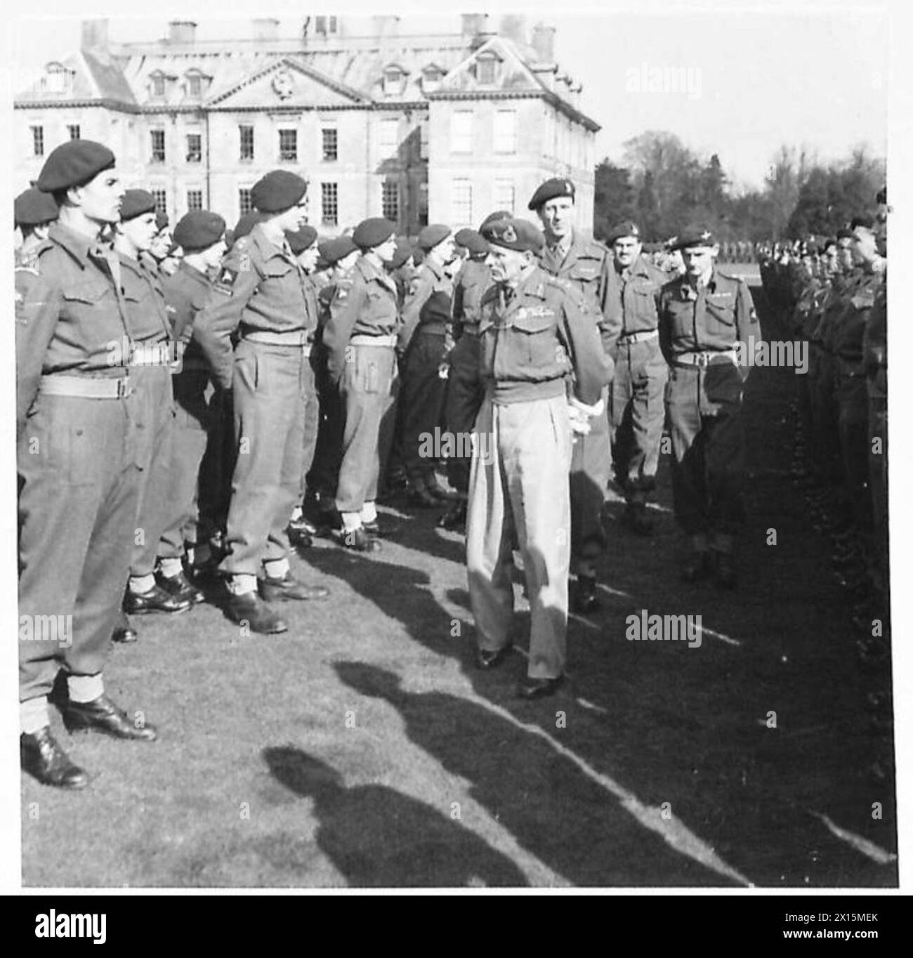 General Montgomery Inspects Allied Troops - The C-in-c Inspecting The 