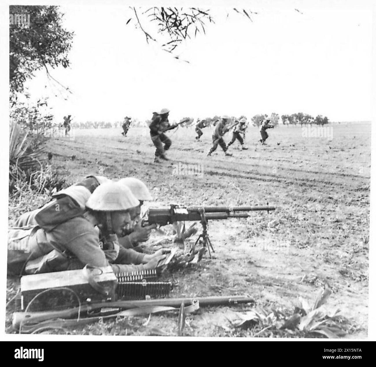 Infantry advancing across terrain hi-res stock photography and images ...