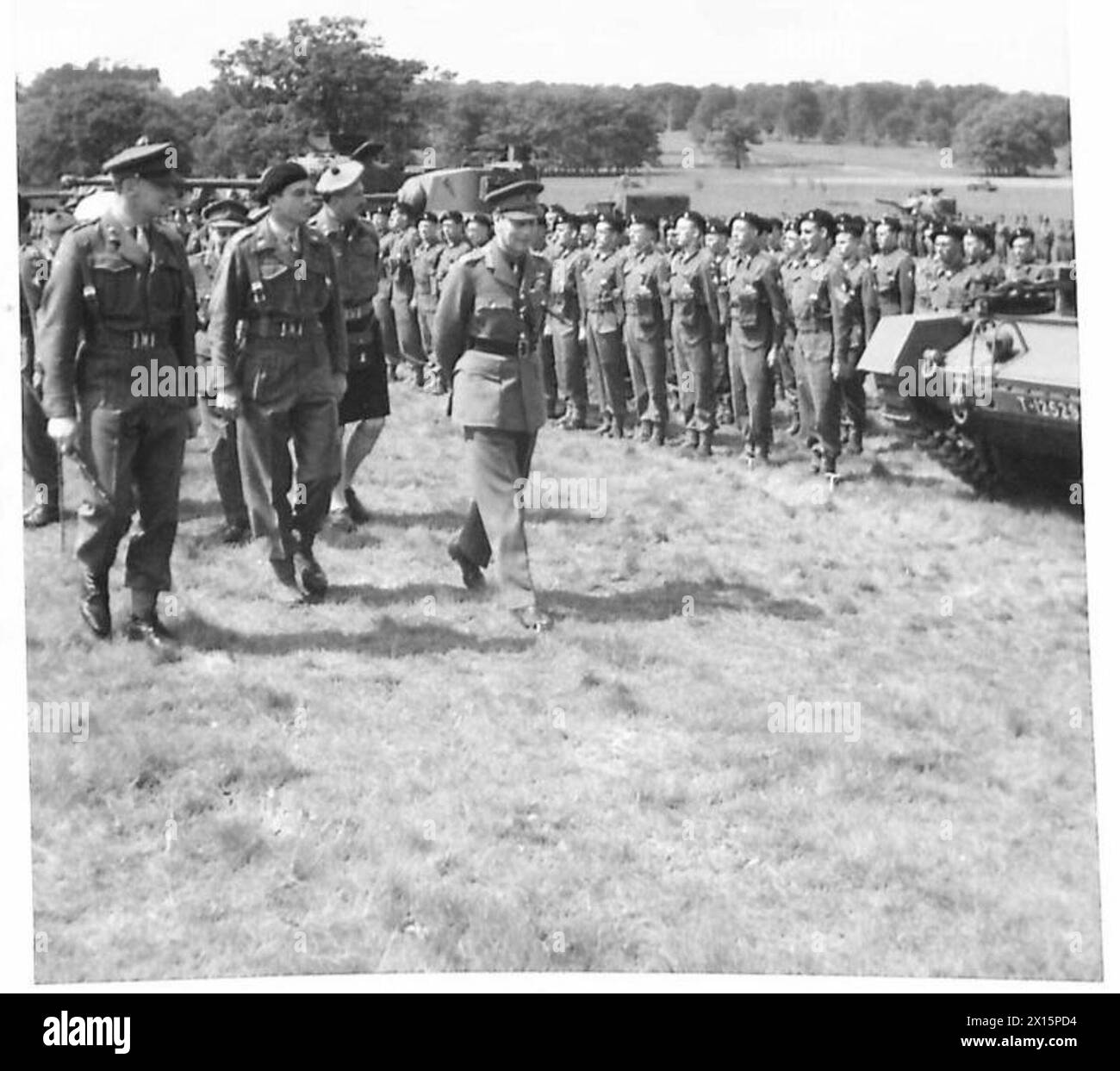 Royal troops inspection Black and White Stock Photos & Images - Alamy