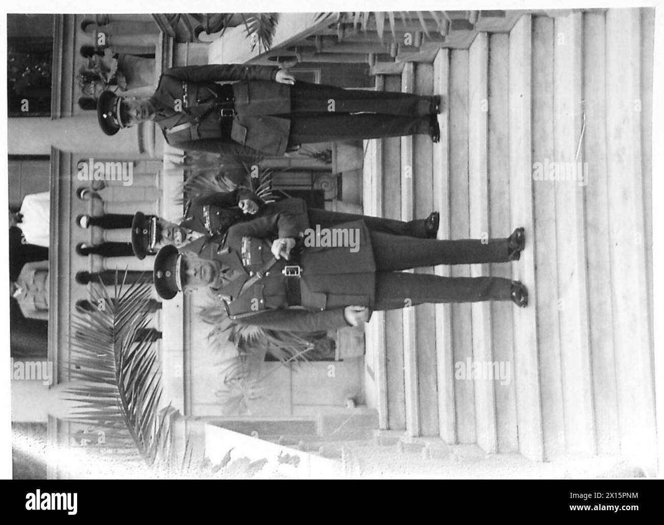 His Majesty the King of Greece departs the Legation in Cairo with ...