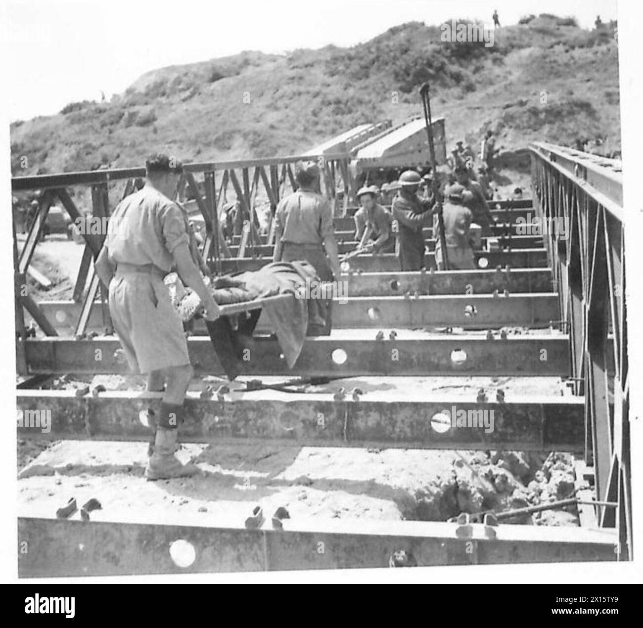 World war ii wounded stretcher Black and White Stock Photos & Images ...