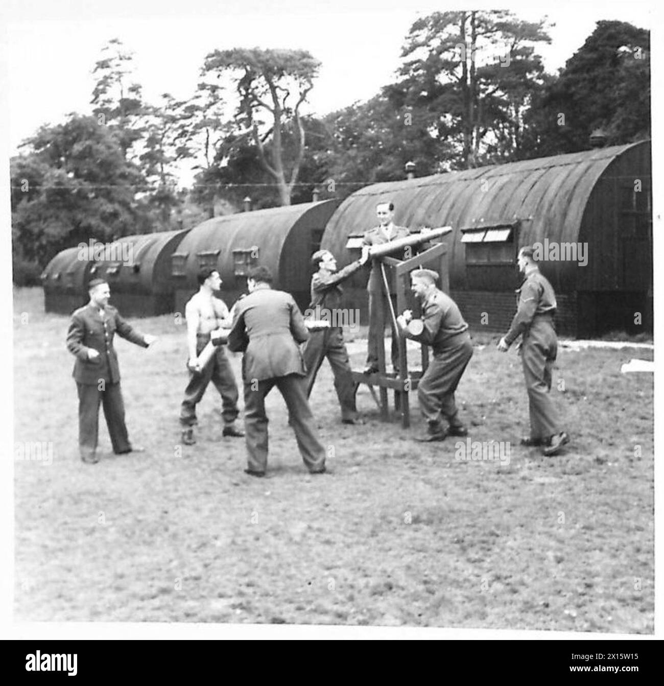 British Army personnel conduct physical training exercises known as ...