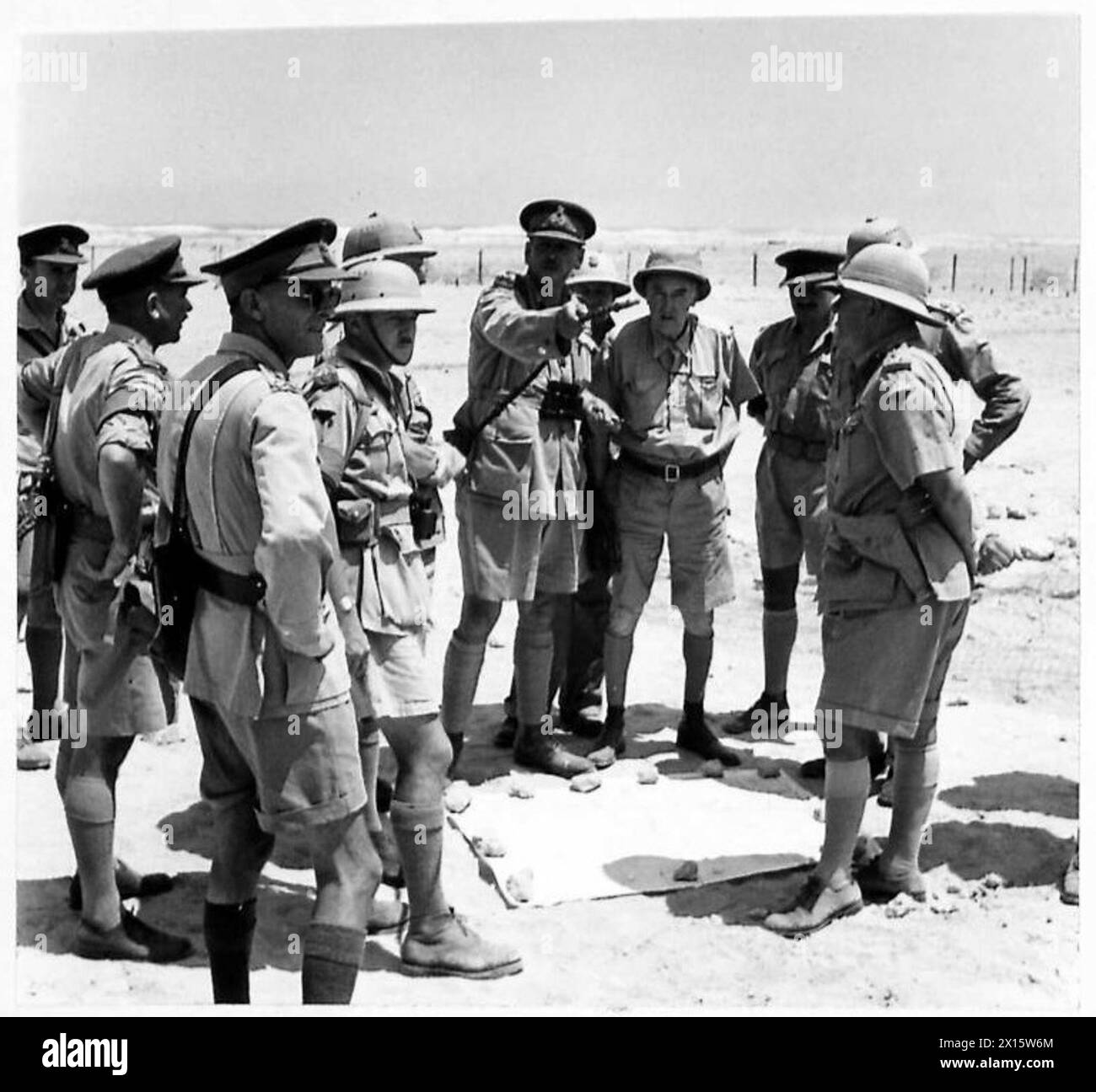 VISIT TO SOUTH AFRICAN TROOPS IN EGYPT Brigadier G.R. Blaine