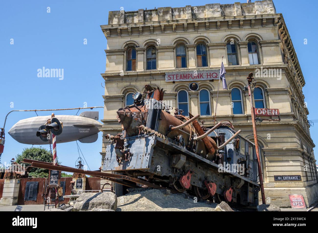 Steampunk HQ, Oamaru, Otago, South Island, New Zealand Stock Photo - Alamy