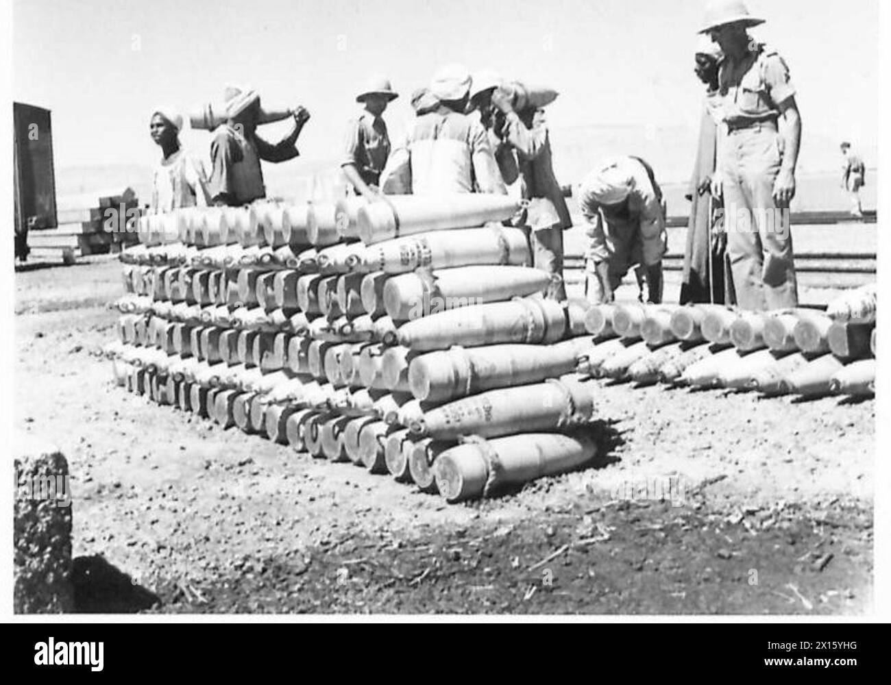 The Minister of State and Intendant-General M.E. inspect the unloading ...