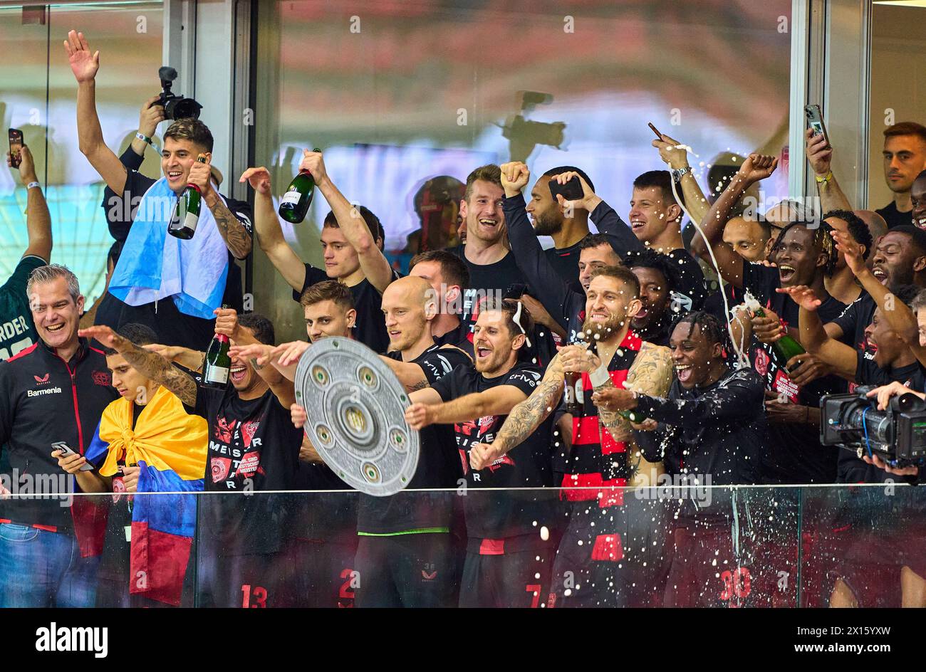  Bayer leverkusen bundesliga trophy 2024 hi-res stock photography and 