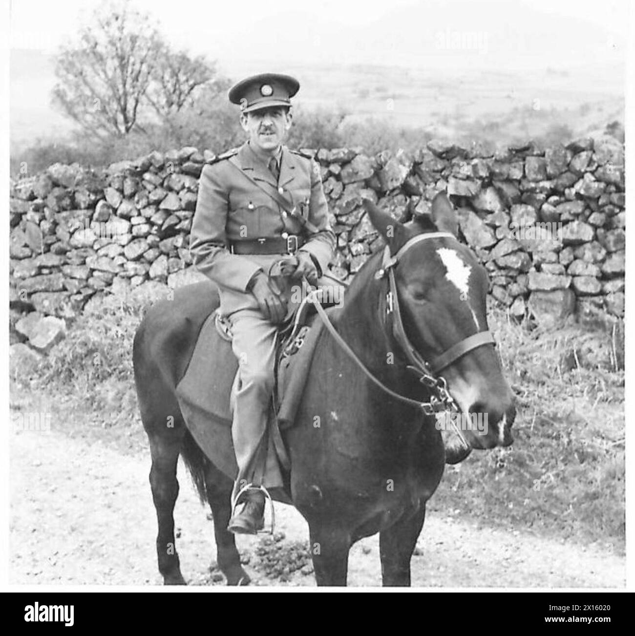 A MOUNTAIN BATTERY IN WALES - H.C. Taylor 'Liverpool Daily Post' correspondent British Army Stock Photo