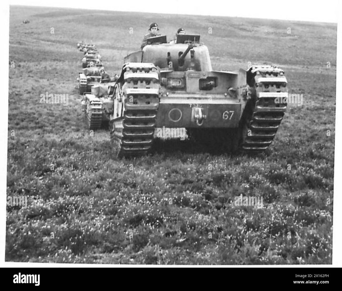 ARMY TANK BRIGADE DEMONSTRATION Churchill Tanks Seen During The army-tank-brigade-demonstration-churchill-tanks-seen-during-the