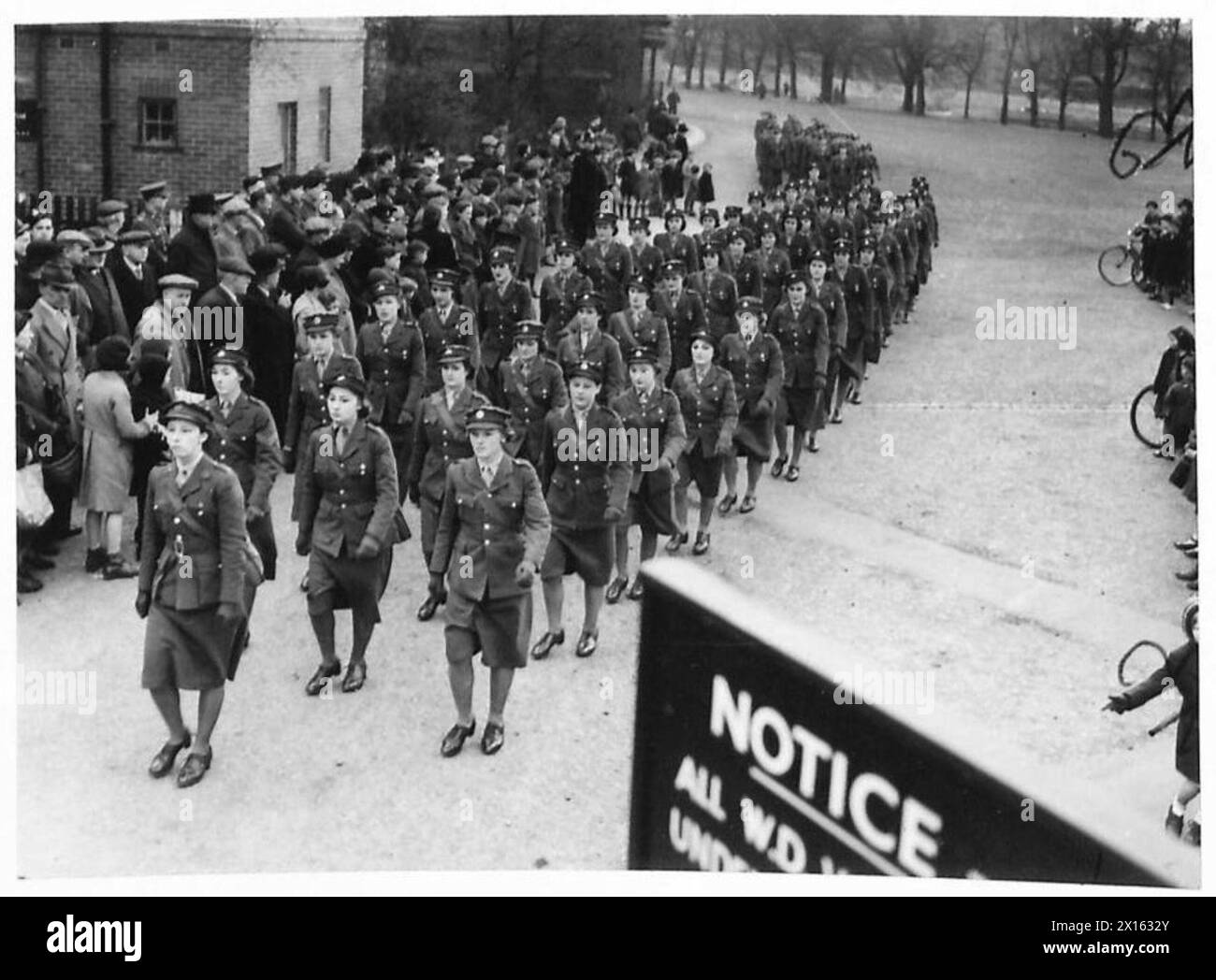 A.T.S. RECRUITING CAMPAIGN - The girls marching through the town. Their ...