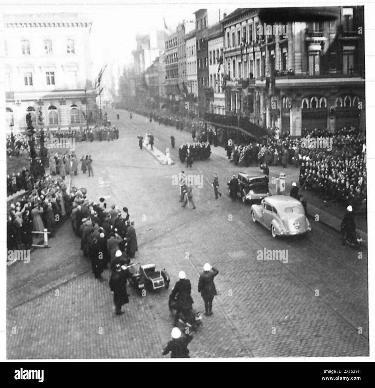 ARMISTICE DAY IN BRUSSELS Prince Charles [Regent of Belgium] arriving
