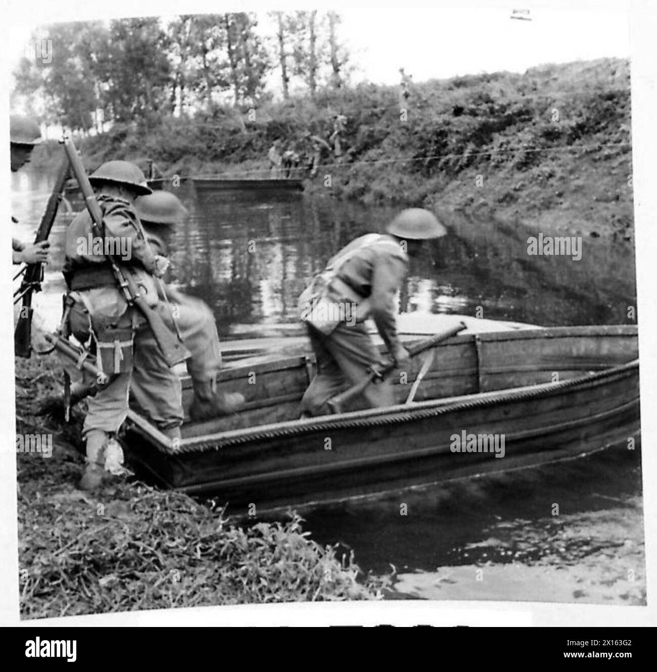 BRITISH REHEARSE VOLTURNO RIVER CROSSING FIFTH ARMY - A section is seen ...