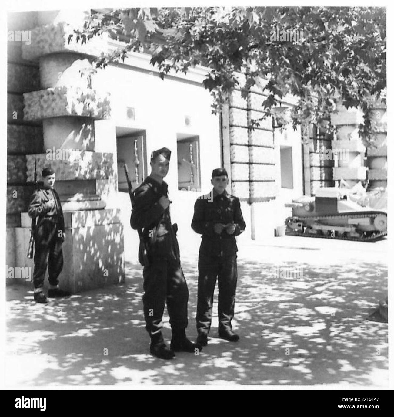 EIGHTH ARMY : LIBERATED TRIESTE - One of the numerous buildings used by